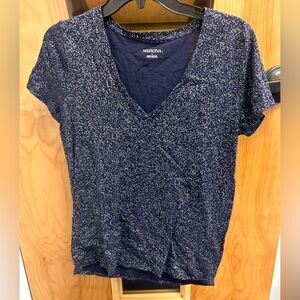 ☀️3/$10☀️ Merona Short Sleeve Navy Speckled Tee